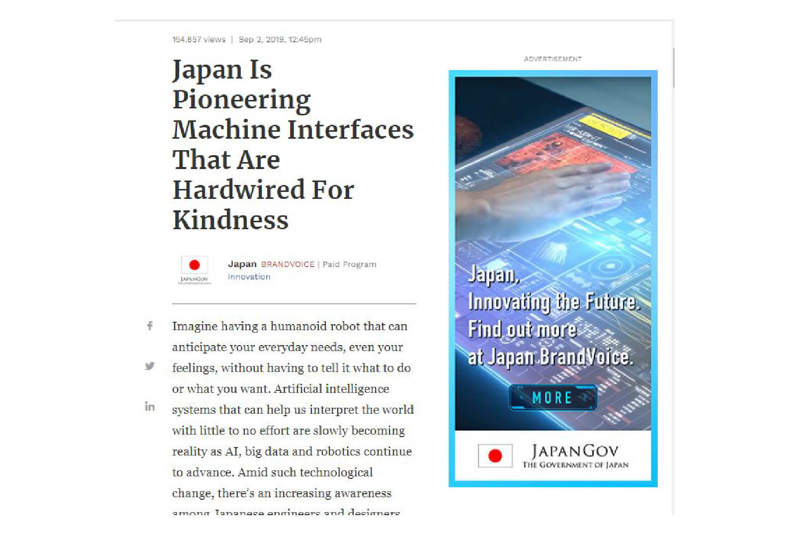 Artículo de Forbes blog-jame